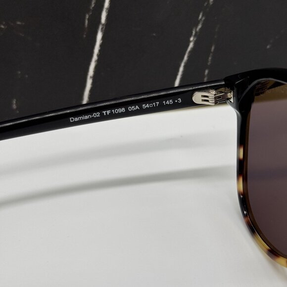 NEW TOM FORD DAMIAN-02 TF1098 05A BLACK UNISEX SUNGLASSES TOM FORD FT1098 05A